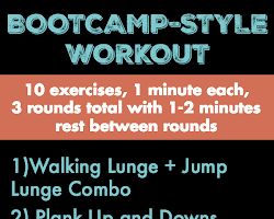 Bodyweight boot camp workout