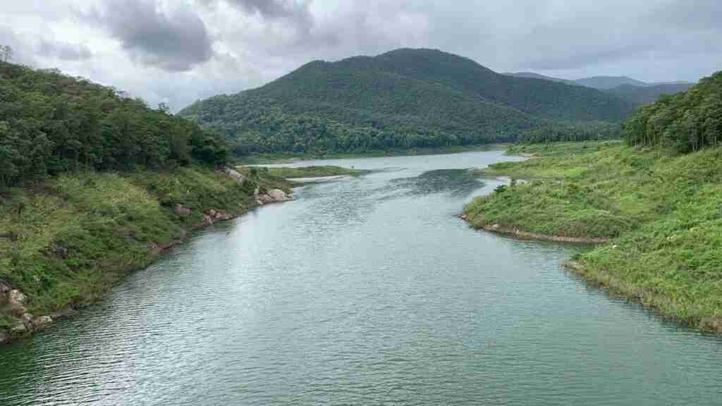 River and Mountain view