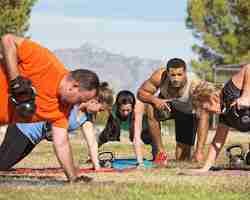 Traditional boot camp workout