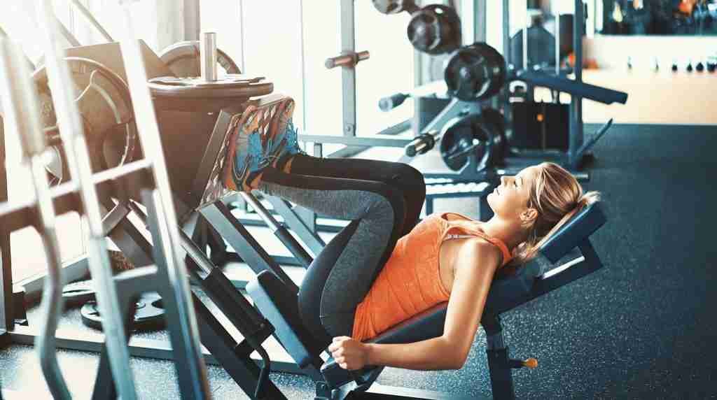 Leg press exercise