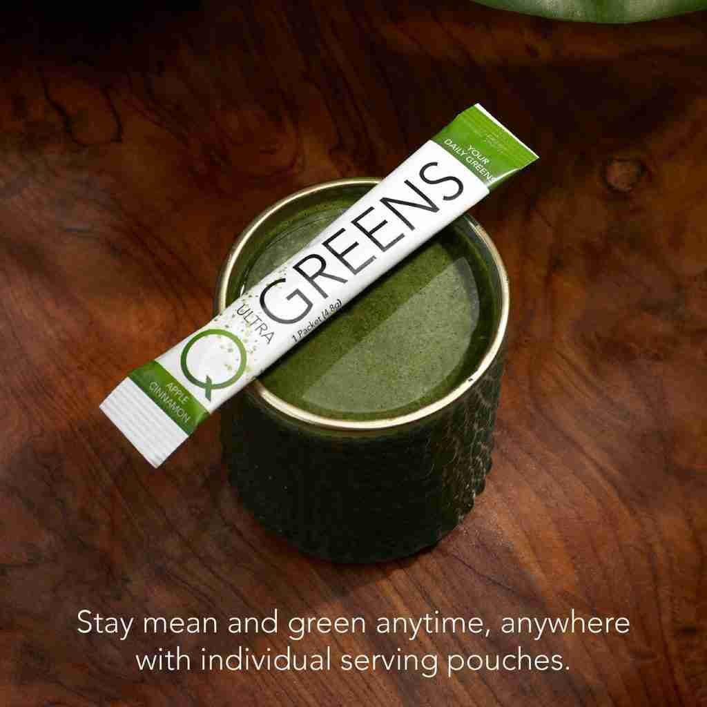 Q Sciences Ultra Greens in a cup