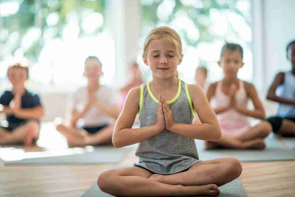 Students Meditating